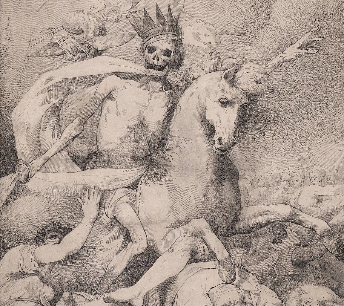 La Morte su un cavallo - Yale Center for British Art, New Haven, dettaglio